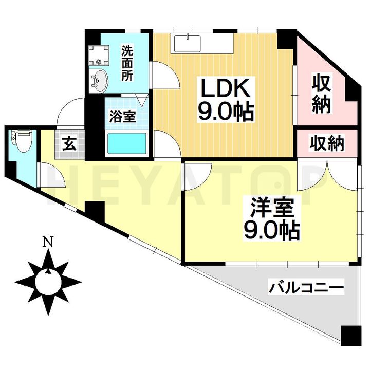 愛知県名古屋市南区寺崎町(アパート)の賃貸物件の間取り
