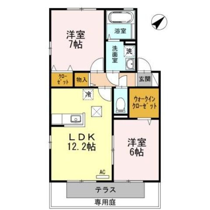 リビングタウン宇多津 A棟の間取り