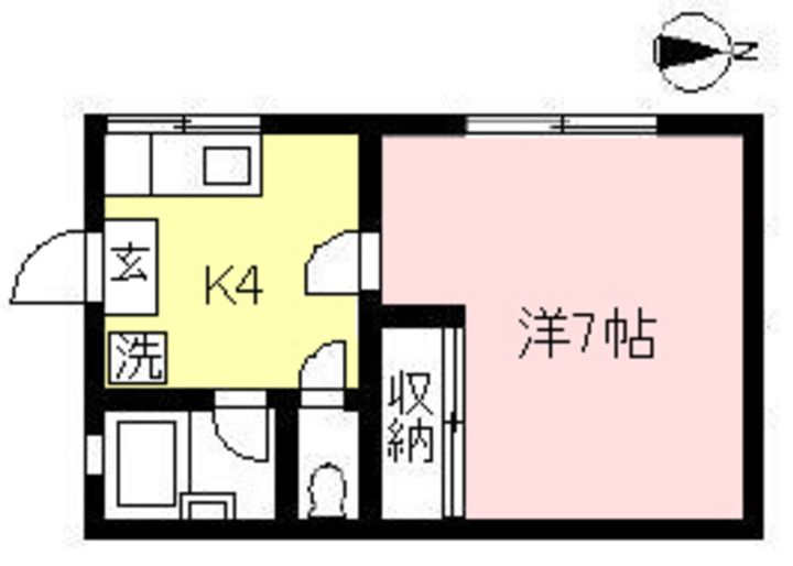 東京都狛江市猪方3(アパート)の賃貸物件の間取り