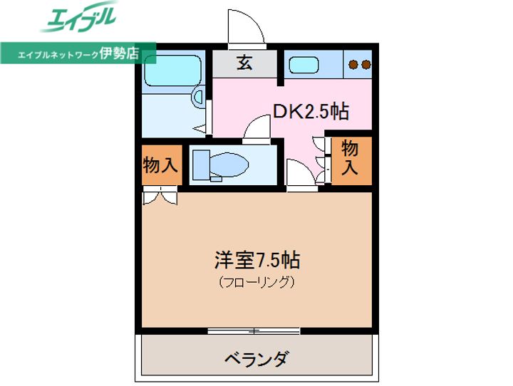 ガラシアTAMAKIの間取り