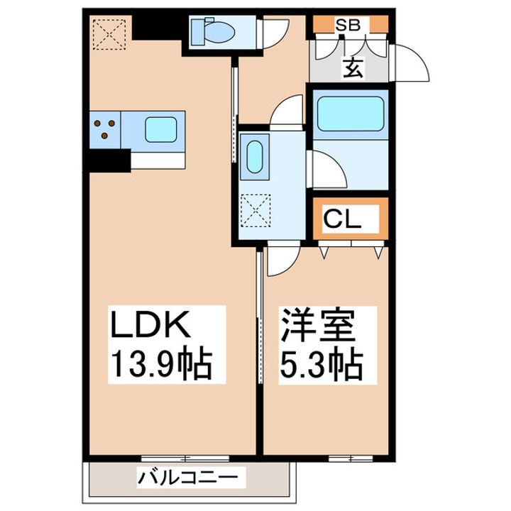 シャーメゾンprostの間取り