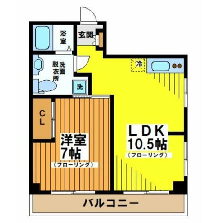 東京都世田谷区松原1(マンション)の賃貸物件の間取り