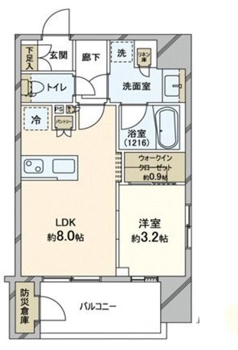 東京都台東区三ノ輪1(マンション)の賃貸物件の間取り