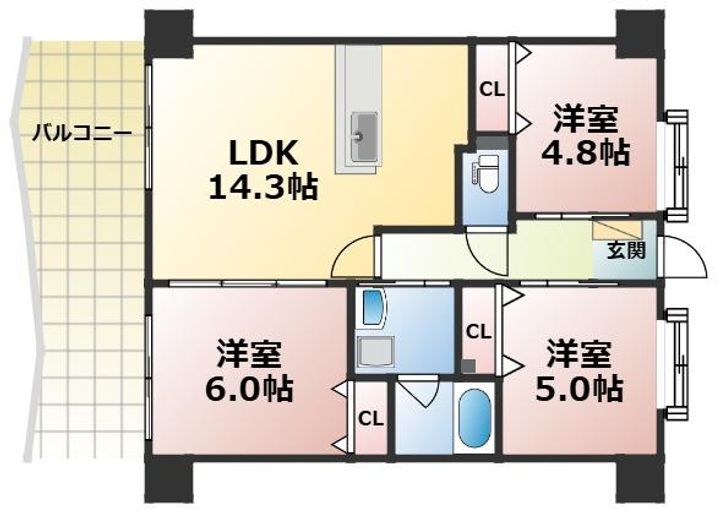 カゼマチテラスの間取り