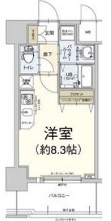 大阪府大阪市港区南市岡3(マンション)の賃貸物件の間取り