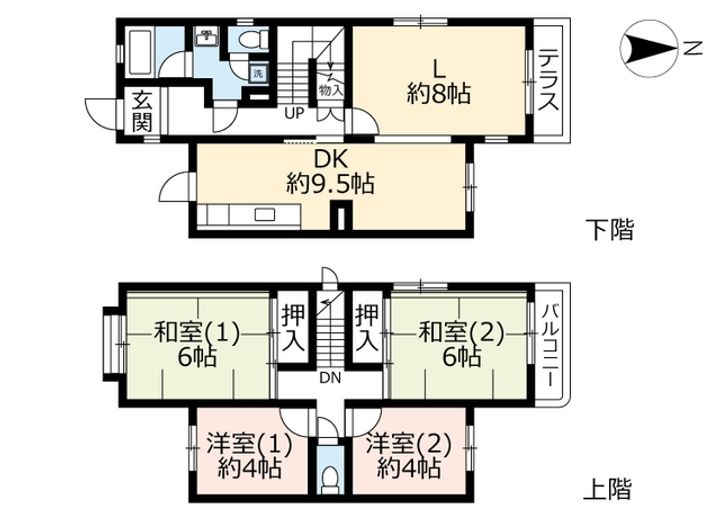 UR藤沢台第五の間取り