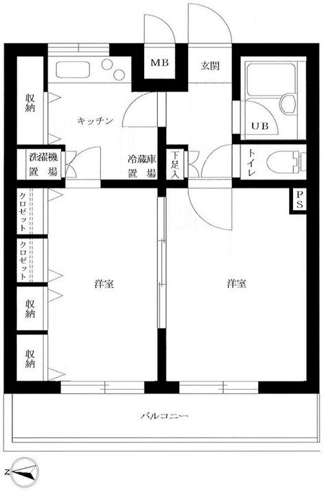 ルーブル新宿西落合IIの間取り