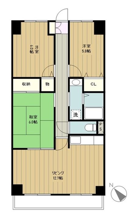 エスポワール ルーチェの間取り