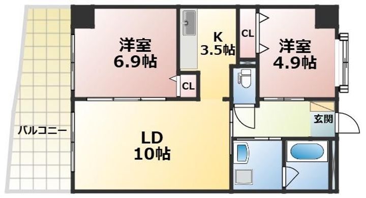 カゼマチテラスの間取り