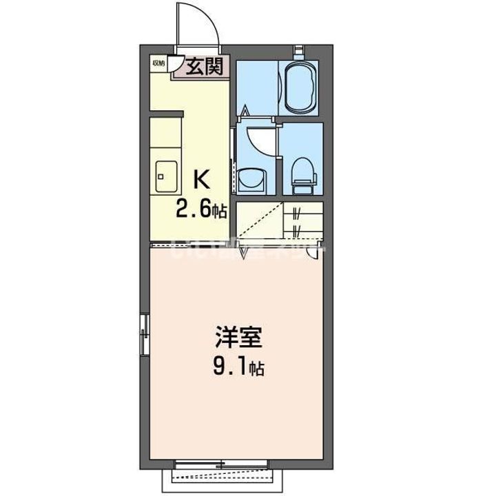 オレンジヒルズAの間取り