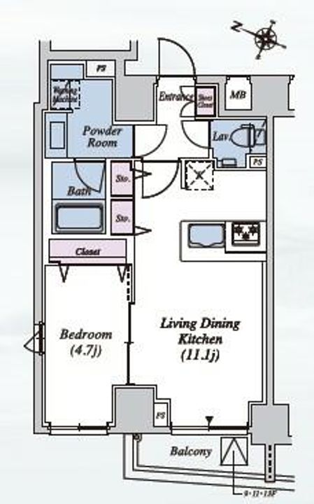 THEATER COURT本駒込の間取り