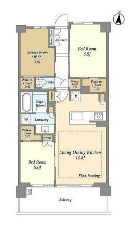 ドゥーエ町屋の間取り