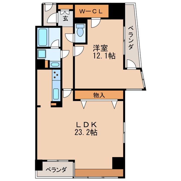 カスタリア伏見の間取り