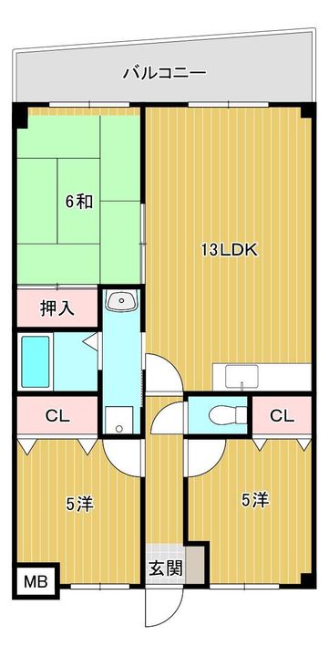 タウンズメッセIIの間取り