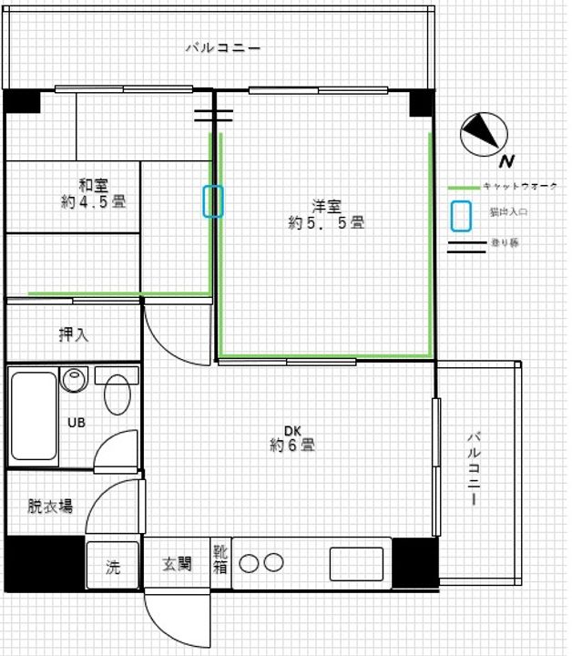 福永マンションの間取り
