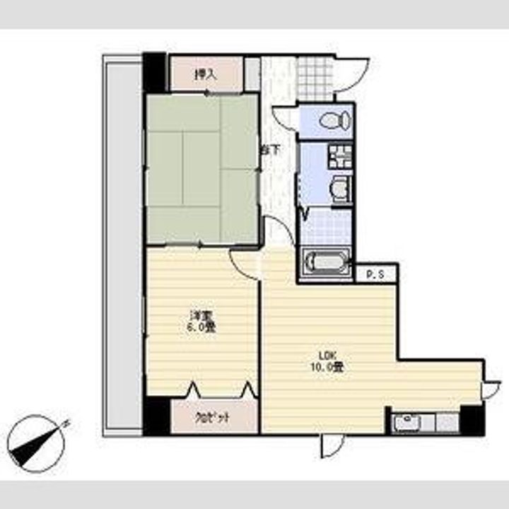 ロイヤル上大川前の間取り