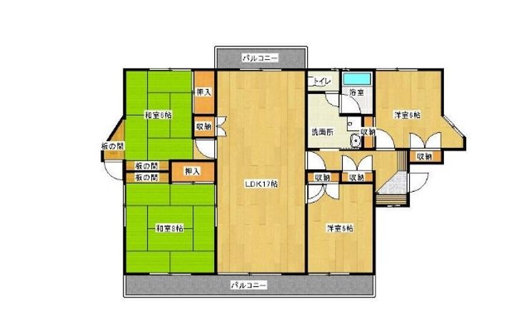 静岡県浜松市中央区蜆塚3(マンション)の賃貸物件の間取り