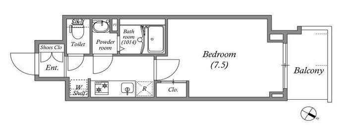 ジェノヴィア神戸湊川公園の間取り