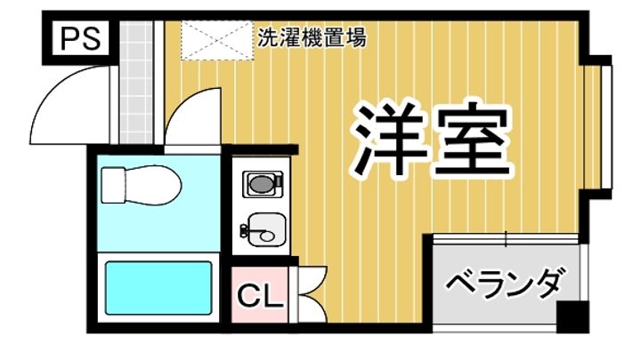 兵庫県西宮市鳴尾町5(マンション)の賃貸物件の間取り