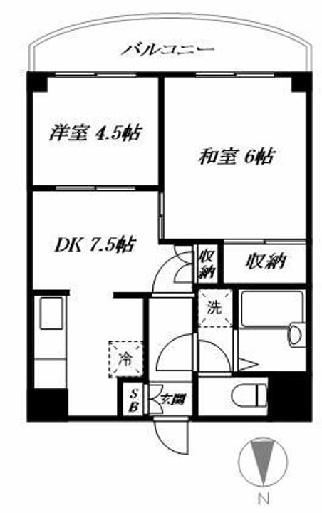 サンローゼ津田IIIの間取り