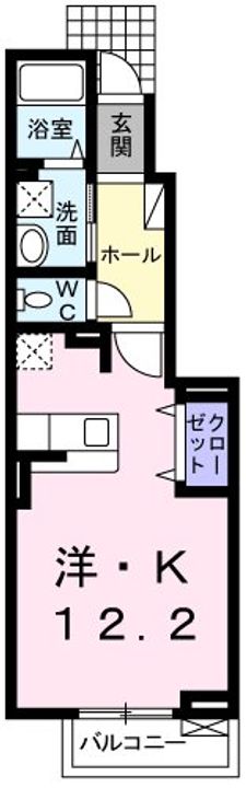 東京都青梅市野上町4(アパート)の賃貸物件の間取り