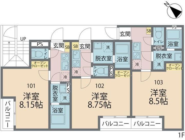 カインドネス相模原中央の間取り