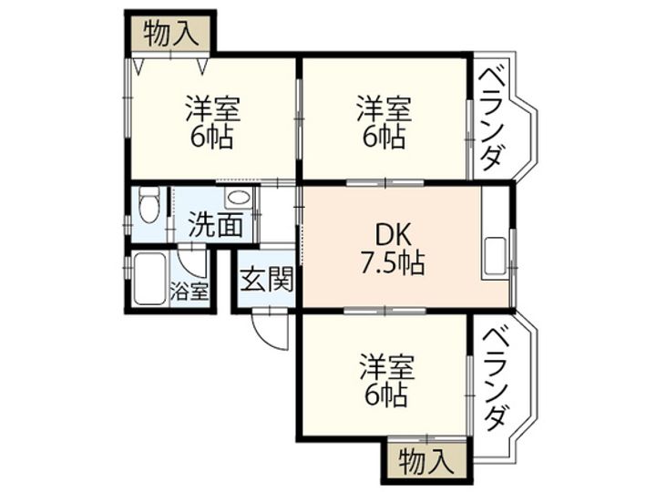 温品ビルの間取り