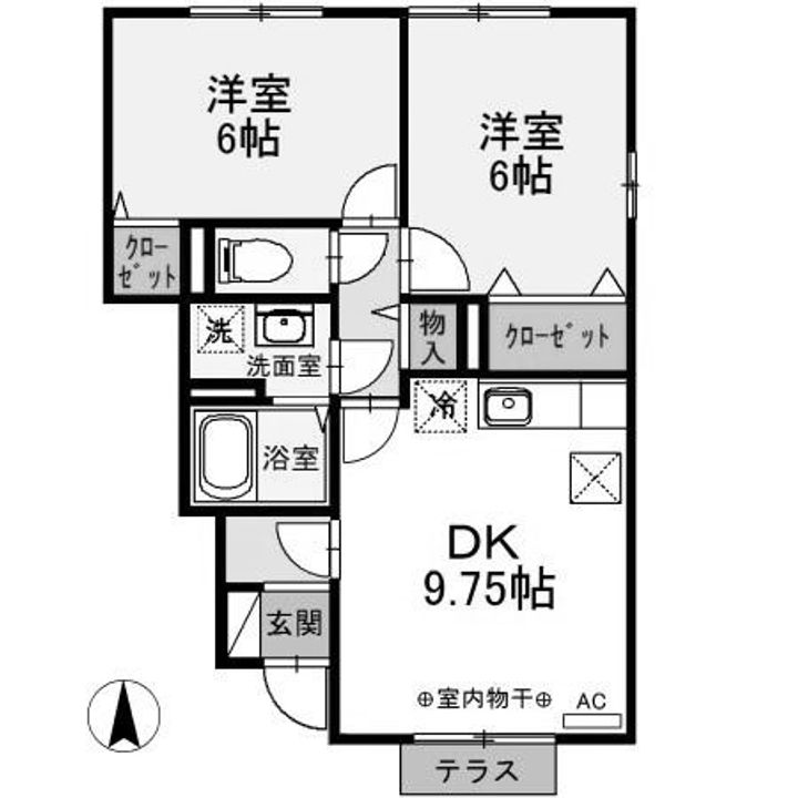 群馬県高崎市菅谷町(アパート)の賃貸物件の間取り
