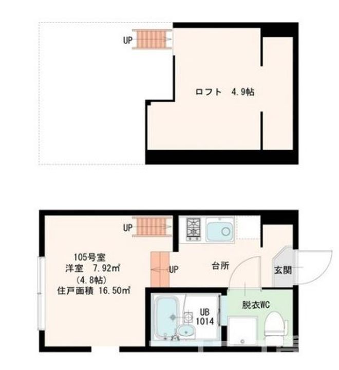 東京都北区赤羽台3(アパート)の賃貸物件の間取り