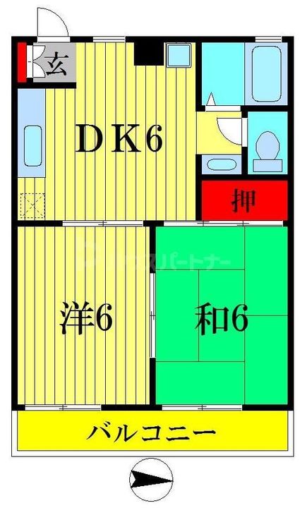 東京都葛飾区東水元3(アパート)の賃貸物件の間取り