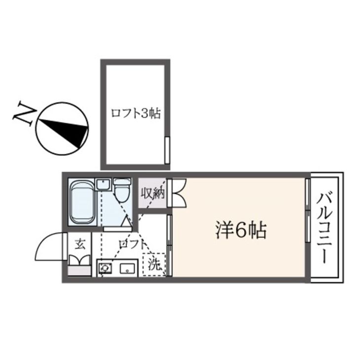 NSハイツ中原の間取り