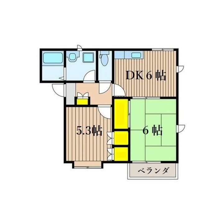 エクセレント花Aの間取り