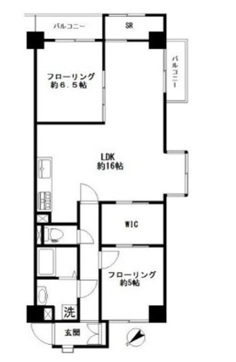 加賀町グリーンハイツの間取り