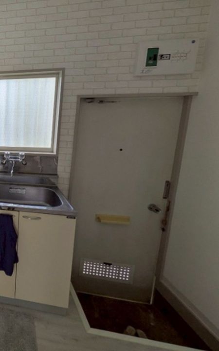 神奈川県秦野市若松町(アパート)の賃貸物件の玄関