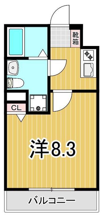 ベルシードα綾瀬の間取り