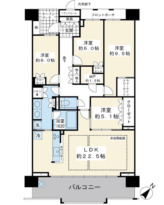 プラウド新浦安の間取り