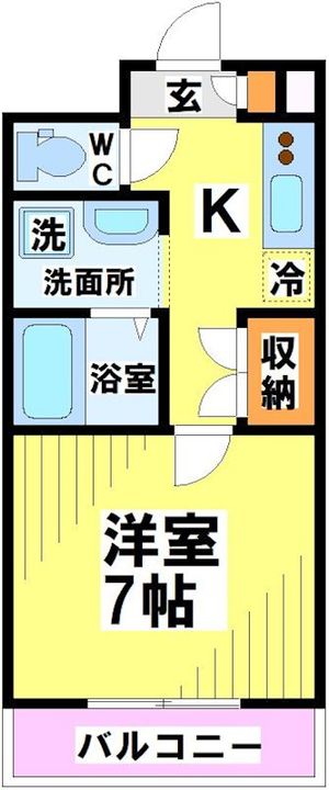 東京都調布市菊野台1(マンション)の賃貸物件の間取り