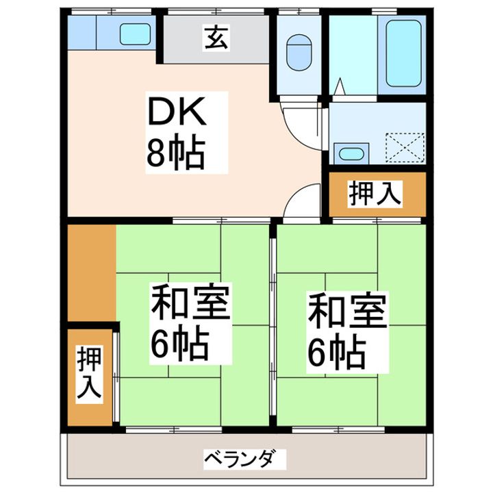 コーポ久山の間取り