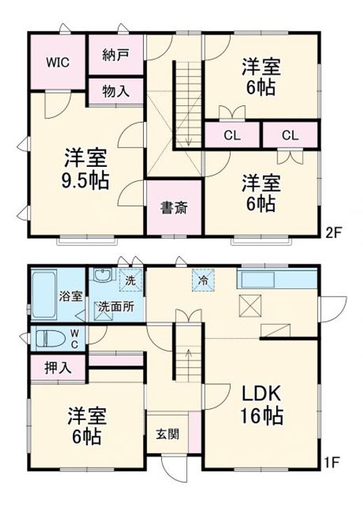 静岡県磐田市福田(一戸建)の賃貸物件の間取り