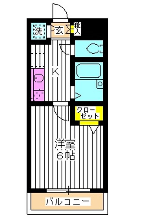 東京都練馬区中村北2(マンション)の賃貸物件の間取り