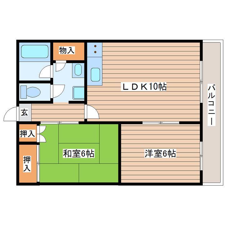 赤石マンションの間取り