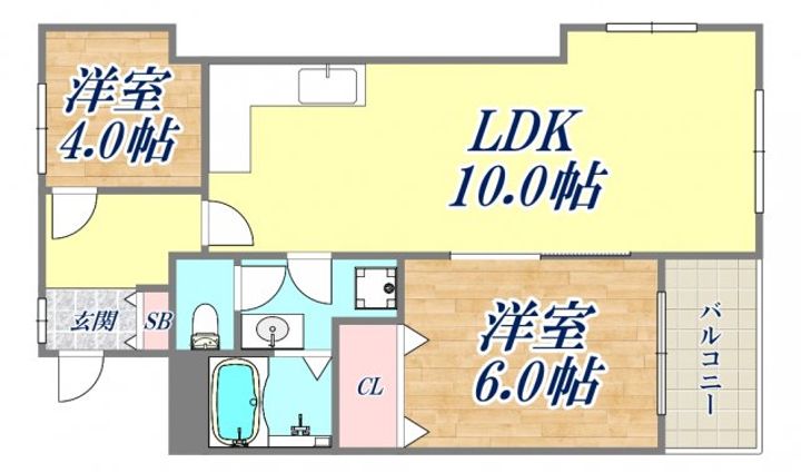 エクセルウィーン塚本の間取り
