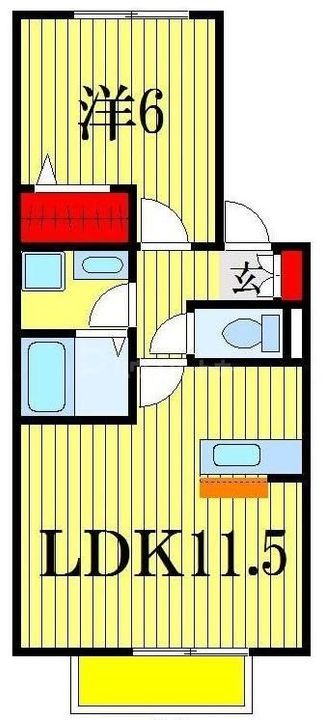 千葉県船橋市印内1(アパート)の賃貸物件の間取り