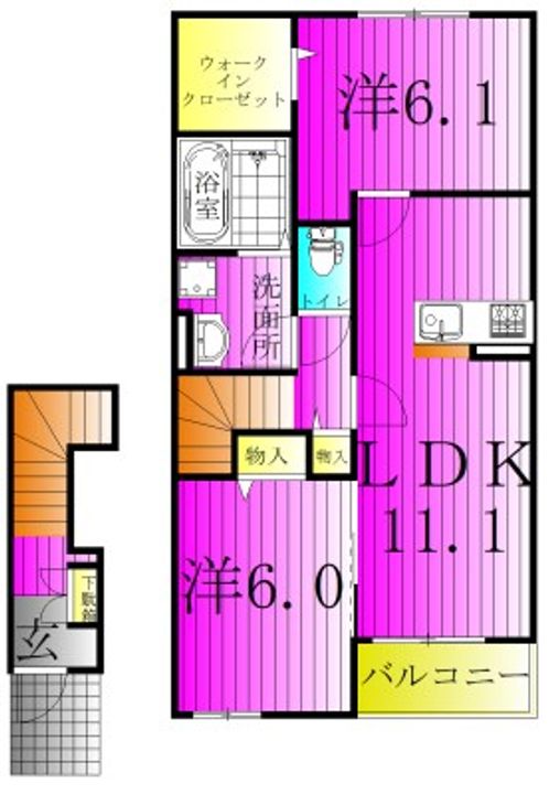 ル・ボヌールの間取り