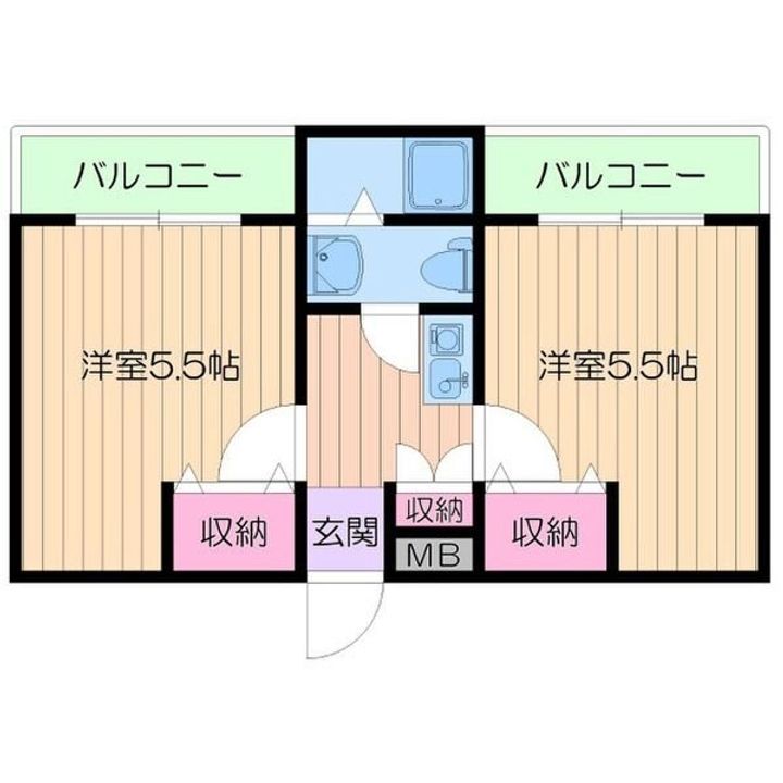 大阪府箕面市箕面4(マンション)の賃貸物件の間取り