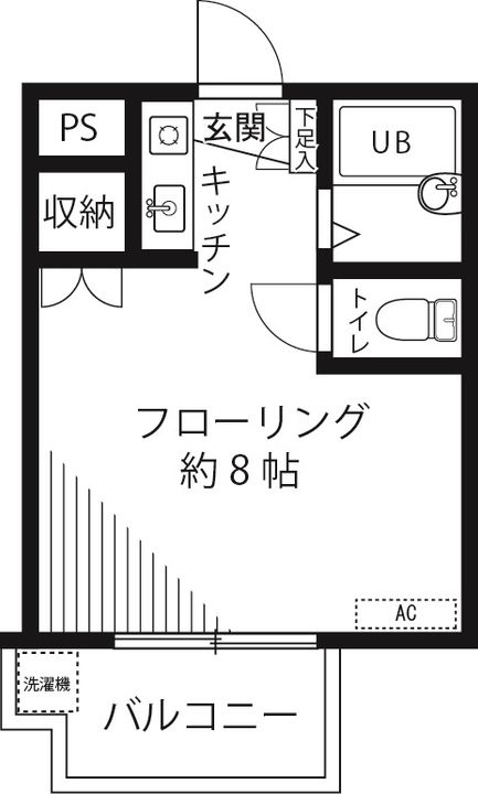 コーポラスいずみの間取り