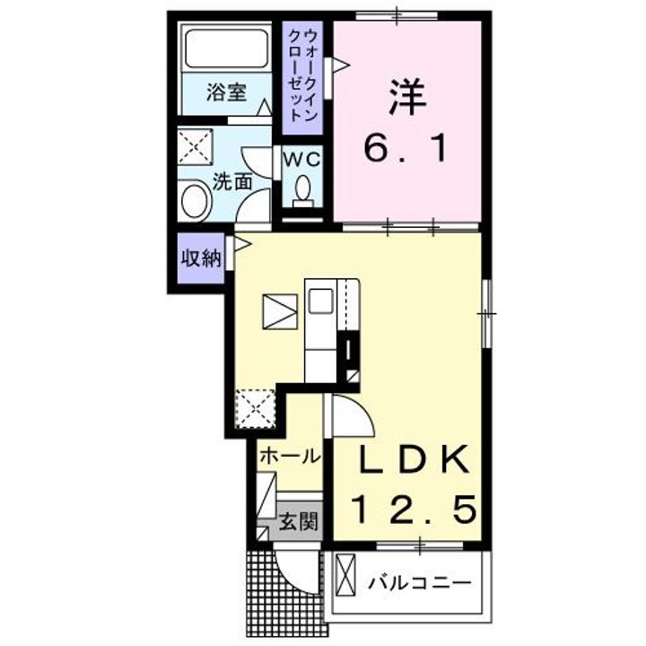 埼玉県日高市高麗川2(アパート)の賃貸物件の間取り