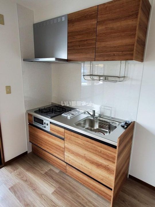 福島県福島市笹谷字稲場(アパート)の賃貸物件のキッチン