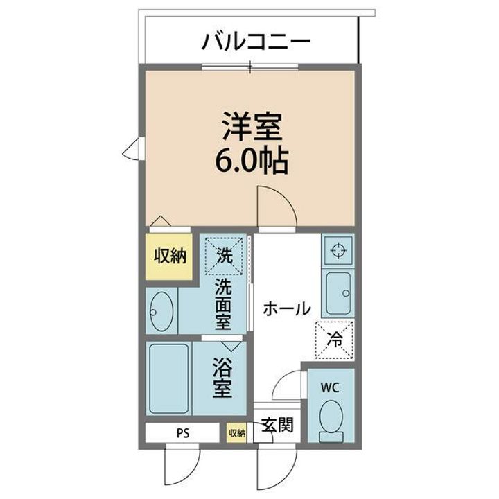 徳島県板野郡藍住町徳命字小塚東(アパート)の賃貸物件の間取り