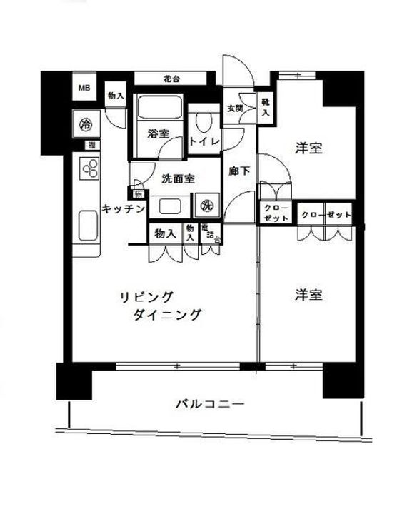 東京都練馬区豊玉北5(マンション)の賃貸物件の間取り